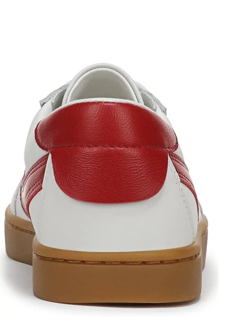 Vince Korrin Leather Sneakers- White/ Red- Women's Size 8- New in Box - Picture 3 of 16